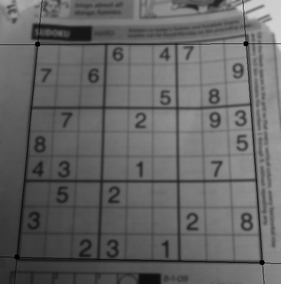 Spotted! The SuDoKu puzzle