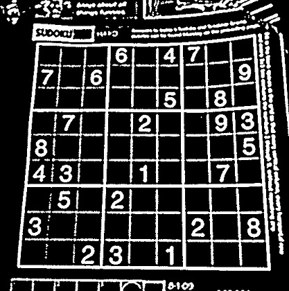A segmented sudoku puzzle
